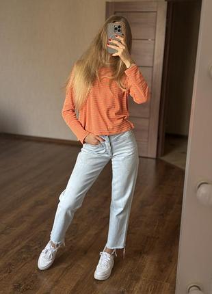 Стильний світшот реглан в смужку лонгслів розмір s оверсайз marc o'polo