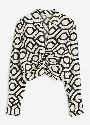 Легка приталена блузка xs h&m