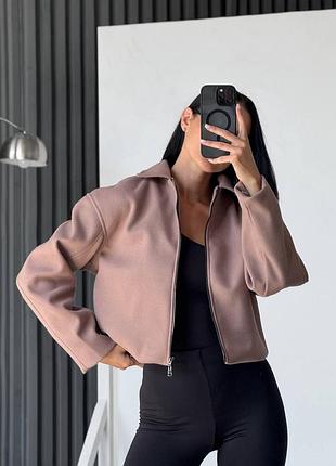 Женский базовый бомбер, кашемировый бомбер