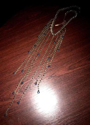 Кольє mohito зі стразами-водоспад 7