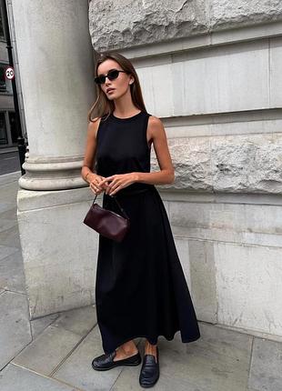 В'язана сукня максі без рукавів cos 1284375001