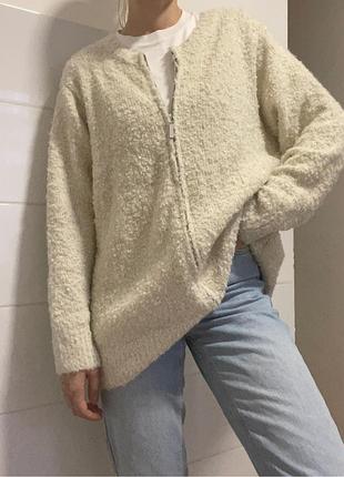 Жіночий теплий кардиган на замочок
