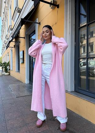 Пушистый свободный прямой кардиган 7 цветов