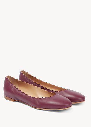 Шкіряні балетки chloé lauren ballerina — 37 р — 23,5 см
