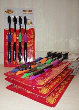 Зубная щетка двухслойная система nano mental care, 4шт