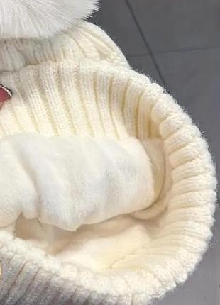 Теплая шапка на меху