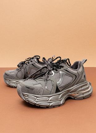 Утепленные женские кроссовки на флисе демисезонные серые 36-40 женккие кроссовки fashion 1691201