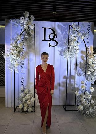 Сукня вечірня з розрізом