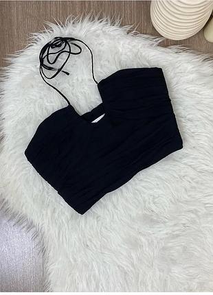 Чорний топ від zara розмір с
