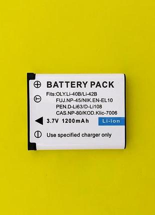 Аккумулятор проверенный для фото камеры olympus li-42b li-40b