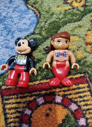 Лот игровых фигурок русалочка и микки