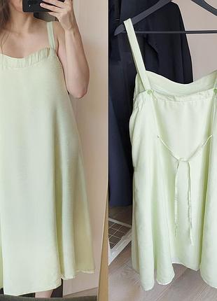 Оверсайз сарафан ручной работы на бретельках