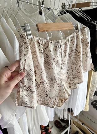 Сатинові домашні шортики ginatricot