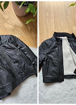 Детская курточка лежанка утепленные мехом на мальчика 2-3роки