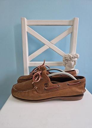 Мокасины мужские кожаные timeberland коричневые с супинатором доминикана