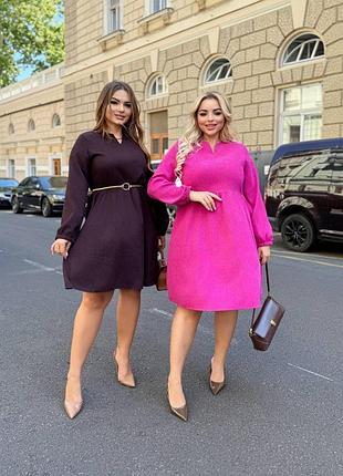 Стильна жіноча сукня мікровельвет