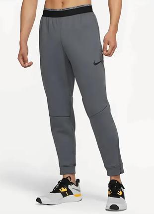 Мужские спортивные штаны nike pro therma fit sphere серый dd2122-068