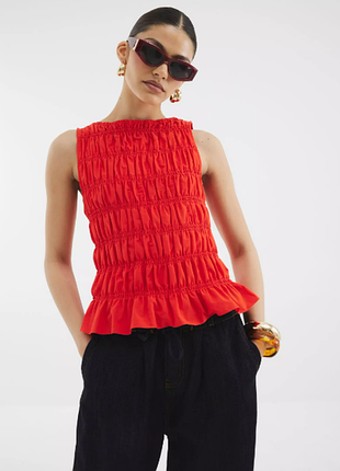 Майка складання, топ червоний яскравий новий