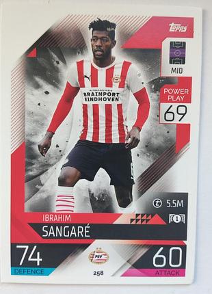 Футбольна картка в колекцію fc psv eindhoveh, sangare