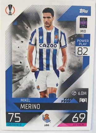 Футбольная карточка fc real sociedad, merino