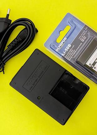 Аккумулятор li-50b и зарядное olympus li-50с для фото камеры sp-800uz, 810uz, sz-10, sz-11, sz-20, sz-30mr, 1020, 1030 sw tg-610, tg-810 xz-1 μ9010