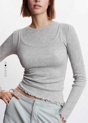 Лонглів манго, кофта mango