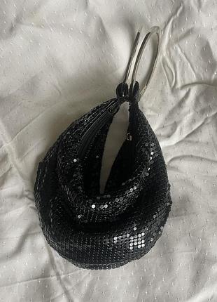 Сумка мішечок в паєтки