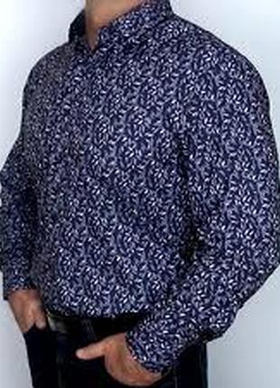 Брендовая рубашка мужская xl батал размер 50-52 новая 100 коттон