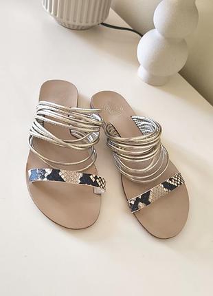 Kurt geiger шлепанцы кожаные италия 38 размер