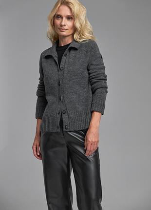 Кардиган жіночий з вовною мериноса блакитного кольору. модель 2891 trikobakh bellise