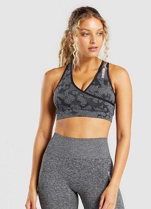 Gymshark safari  женский спортивный топ-бра для тренировок