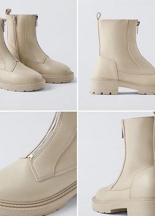 Zara черевики боти 37 24 см і 38 24.3 см