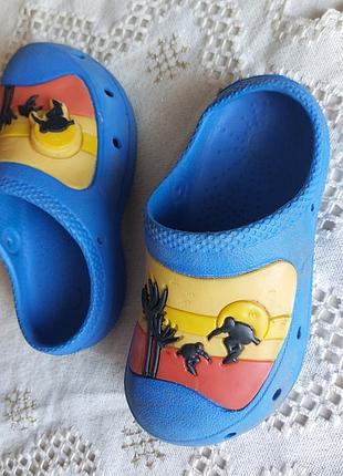 Синие детские тапочки, шлепки, сабо, кроксы, 29/11.