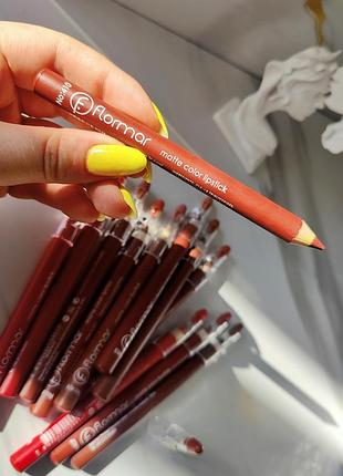 Нюдовых карандаш для губ flormar с точилкой waterproof lipstick pencils