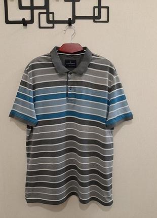 Бавовняна чоловіча футболка поло від blue harbour (m&s), р. 48 / l