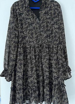 Шифонова сукня  з квітковим принтом