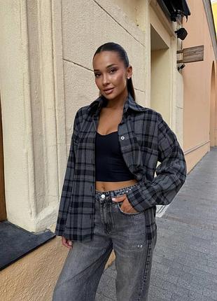 Трендова сорочка в клітинку 🩶