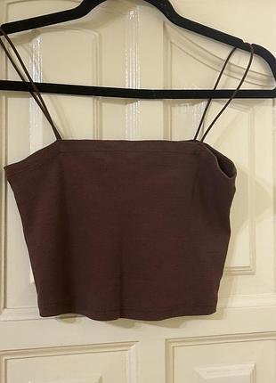 Топ коричневий
