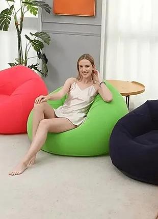 Садовая надувная мебель надувной пуфик в сад или на балкон