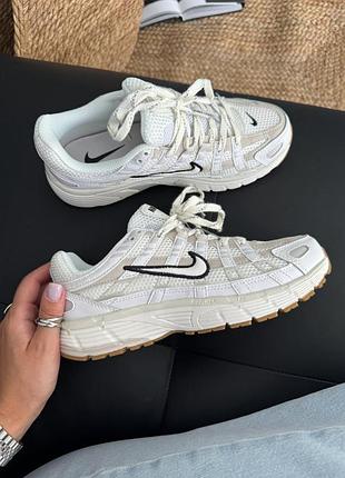 Кросівки nike p-6000 light beige white black