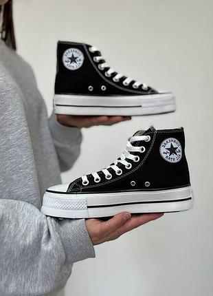 👟 повседневные женские кеды converse all star high platform 🌸