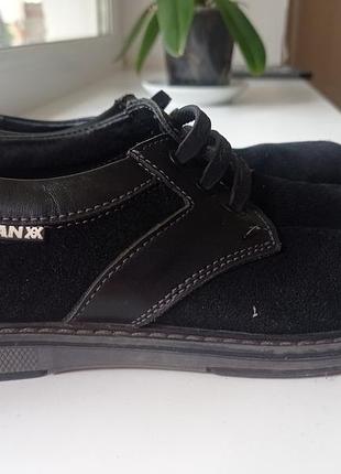 Туфли натуральная замша на парня