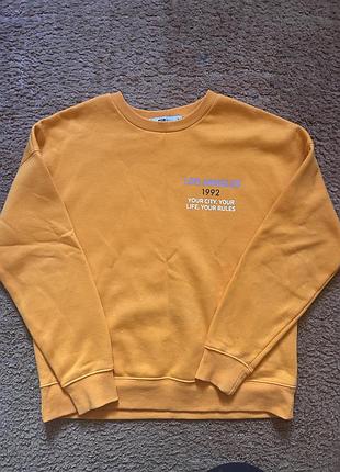 Світшот fb sister з new yorker, оранжевий s