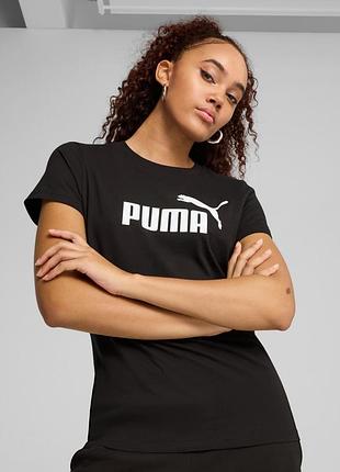 Футболказ логотипом puma logo tee women