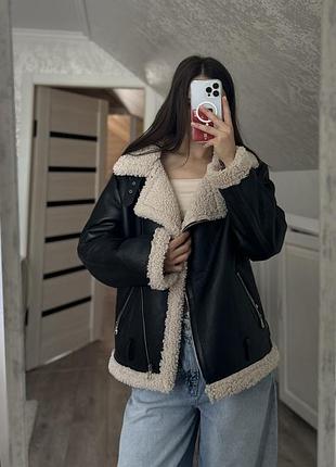 Стильна дублянка оверсайз • тепла зима • як нова