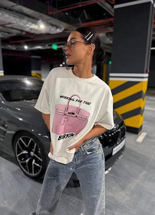 Белая футболка с принтом 🍡