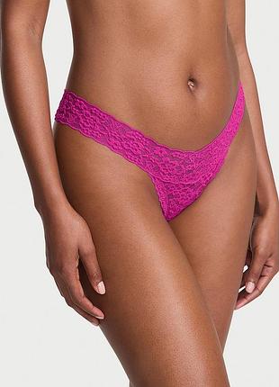 Мережевні трусики lace strappy-back thong panty victoria´s secret