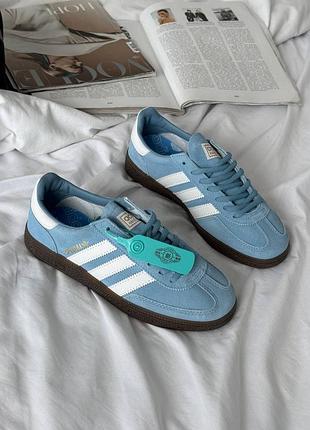 Кроссовки adidas spezial handball blue white