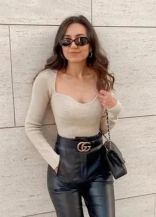 Лонгс в рубчик от zara