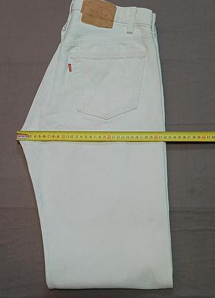 Талия 82см vintage 70s levi's 501 501- 0651 джинсы белые w33 l36 made in Ausa